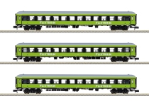 Trix 15462 - N - 3-tlg. Set Schnellzugwagen Flixtrain, Ep. VI